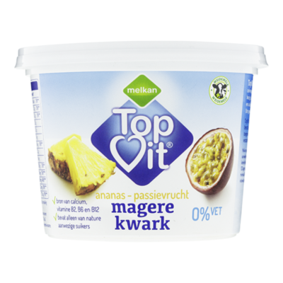 Huismerk Kwark ananas-passievrucht