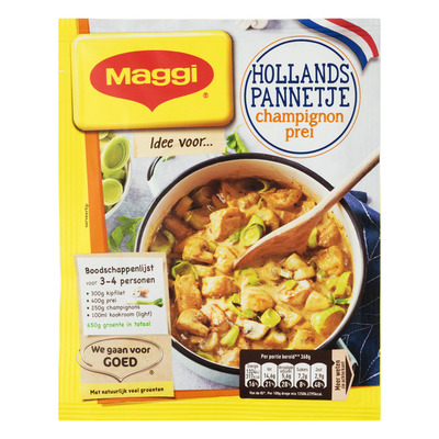 Maggi Hollands pannetje champignonsaus