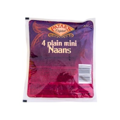 Pataks Mini naanbrood naturel
