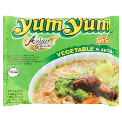 Yum Yum Asian Cuisine Instant Noedels met Groentensmaak 60 g