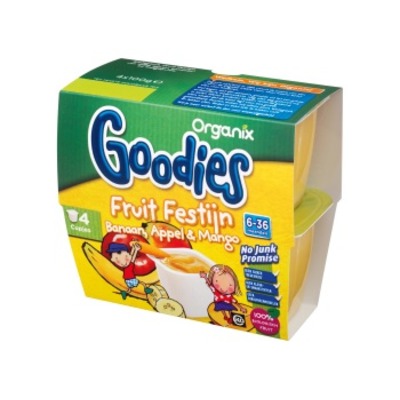 Organix Goodies fruitfestijn banaan,appel & mango