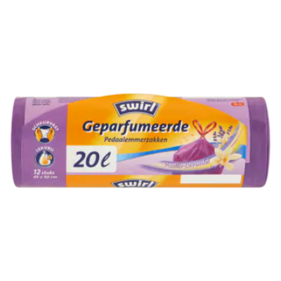 Swirl Geparfumeerde Pedaalemmerzakken Vanille-Lavendel 20 L