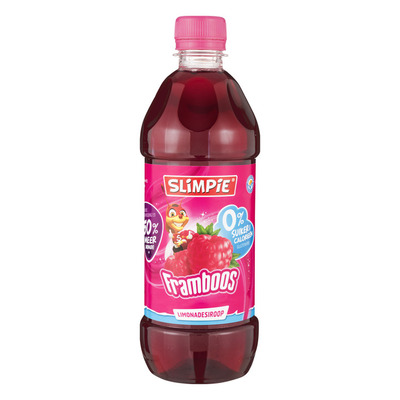 Slimpie Siroop framboos 0% suiker