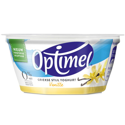 Optimel Magere Griekse stijl yoghurt vanille