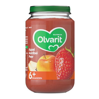 Olvarit Appel aardbei peer 6+ mnd
