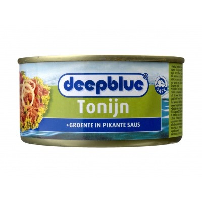 Deepblue Tonijnstukken met groente in pikante saus