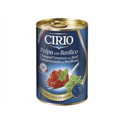 Cirio Tomatenblokjes met basilicum