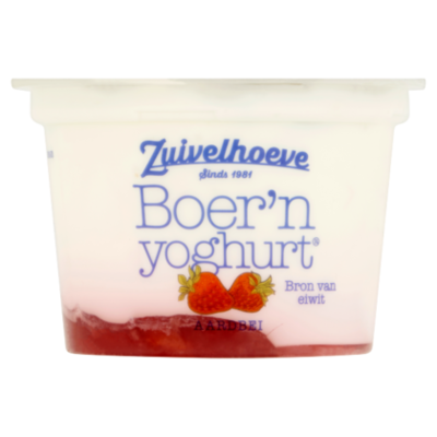 Zuivelhoeve Boer'n yoghurt aardbei