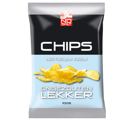 No Salt Chips ongezouten lekker