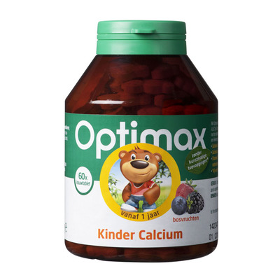 Optimax Kinder calcium kauwtabletten