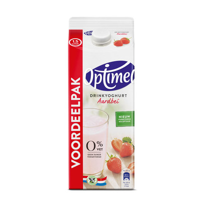 Optimel Drinkyoghurt aardbei
