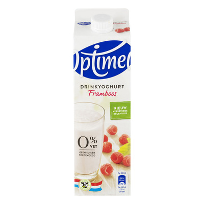 Optimel Drinkyoghurt framboos 0% vet
