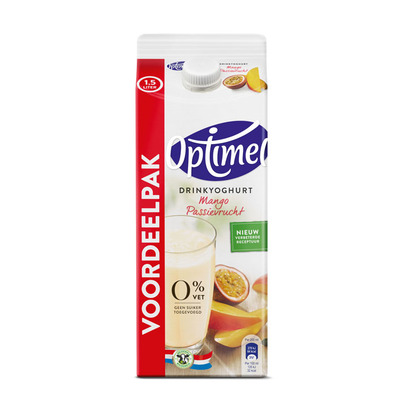 Optimel Drinkyoghurt mango passievrucht 0% vet