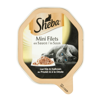 Sheba Mini Filets in Saus Kip & Kalkoen