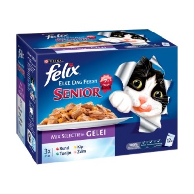 Felix Senior mix in gelei 12-pak