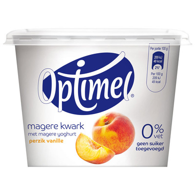Optimel Kwark 0% vet perzik-vanille