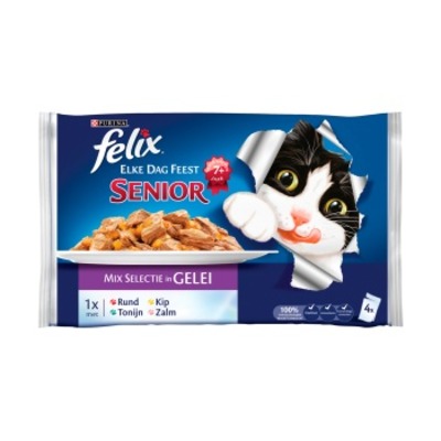 Felix Senior 7+ malse reepjes in gelei