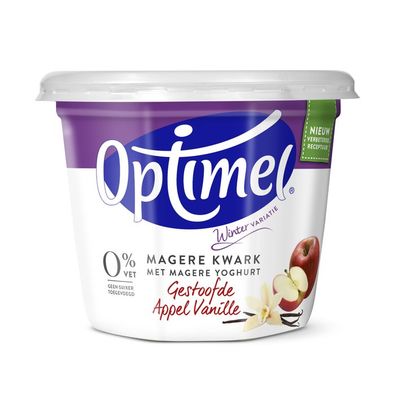 Optimel Magere kwark gestoofde appel vanille