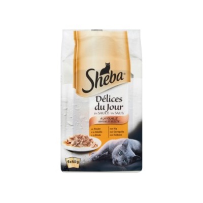 Sheba Delices in saus gevogelte