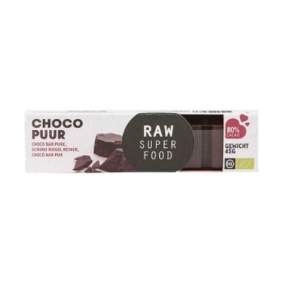 Raw Superfood Choco reep puur