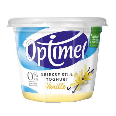 Optimel Magere Griekse stijl yoghurt vanille