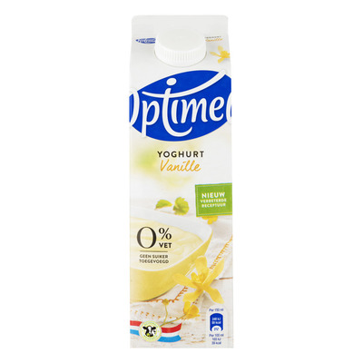 Optimel Magere yoghurt vanille 0% vet