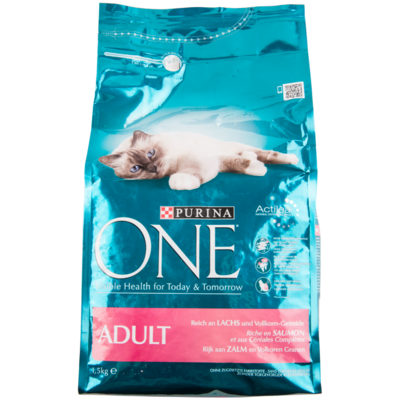 Purina One Kattenvoer adult zalm & volkoren granen
