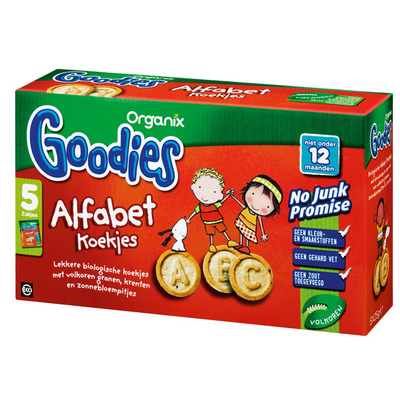 Organix Goodies alfabet koekjes 12+ mnd