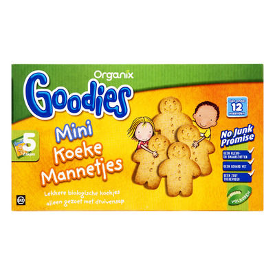 Organix Goodies mini koeke mannetjes 12+ mnd