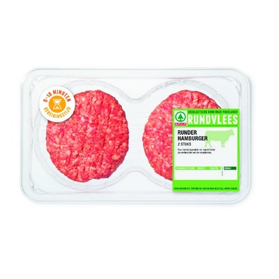 Huismerk Runderhamburgers 2 stuks