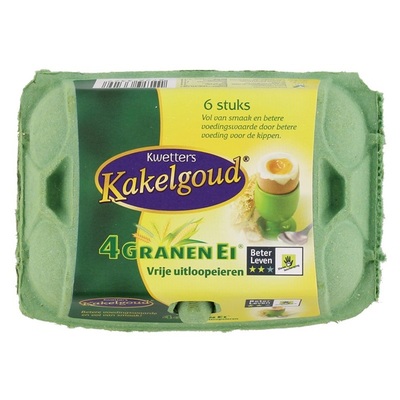 Kakelgoud Uitloopeieren 4 Granen Large
