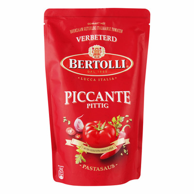 Bertolli Saus in zak pittig