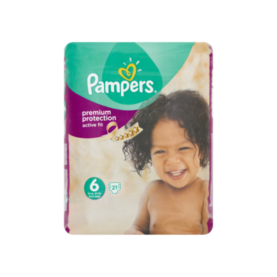 Pampers Active Fit Luiers Maat 6 (Extra Large) 15+ kg 21 Luiers