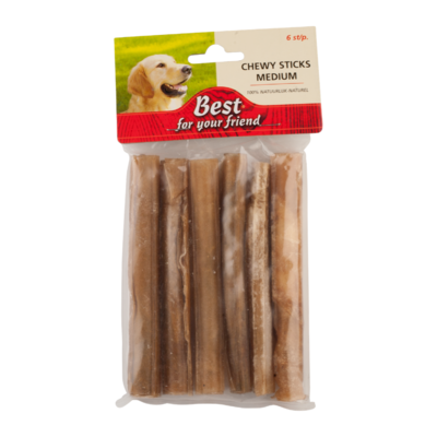 Best For Your Friend Chewy sticks medium, 6 stuks