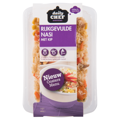 Huismerk Rijkgevulde nasi met kip
