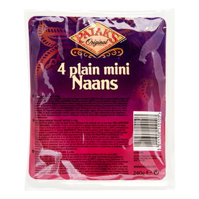 Patak's 4 Plain mini naans