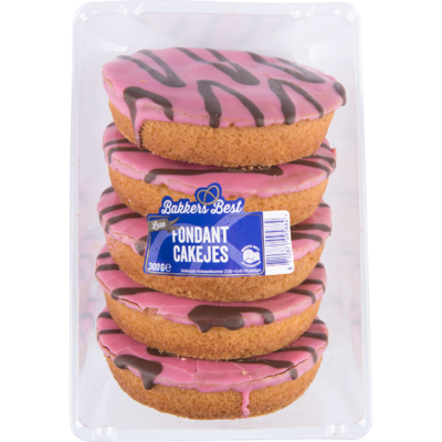 Bakkers Best Fondantcakejes 5 stuks