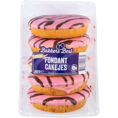 Bakkers Best Fondantcakejes 5 stuks