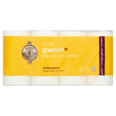 G'woon Toiletpapier 3laags (PLUS huismerk)