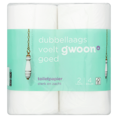 G'woon Toiletpapier 2-laags (PLUS huismerk)