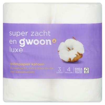 G'woon Toiletpapier 3laags katoen