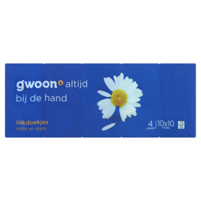 G'woon Zakdoekjes 4-laags (PLUS huismerk)