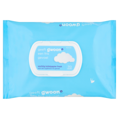 G'woon Vochtig toiletpapier fris
