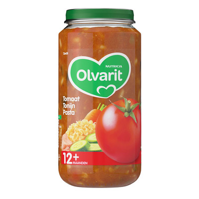 Olvarit Tomaat tonijn pasta 12+ mnd