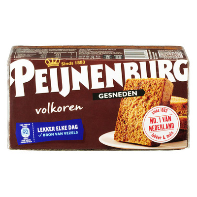 Peijnenburg Ontbijtkoek volkoren gesneden