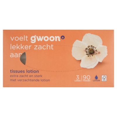G'woon Tissues 3-laags lotion (PLUS huismerk)