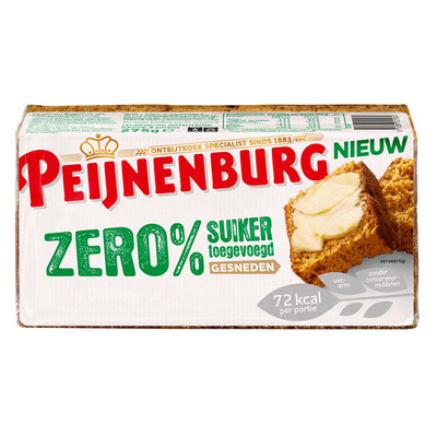 Peijnenburg Zero% suiker gesneden ontbijtkoek