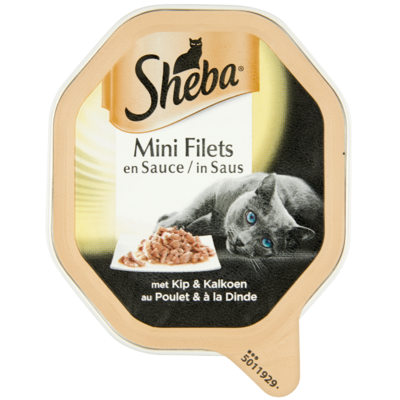 Sheba Kuipje mini filet in saus kip & kalkoen