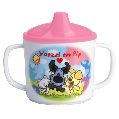 Woezel & Pip Drinkbeker roze