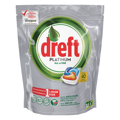 Dreft Platinum vaatwastabletten sinaasappel